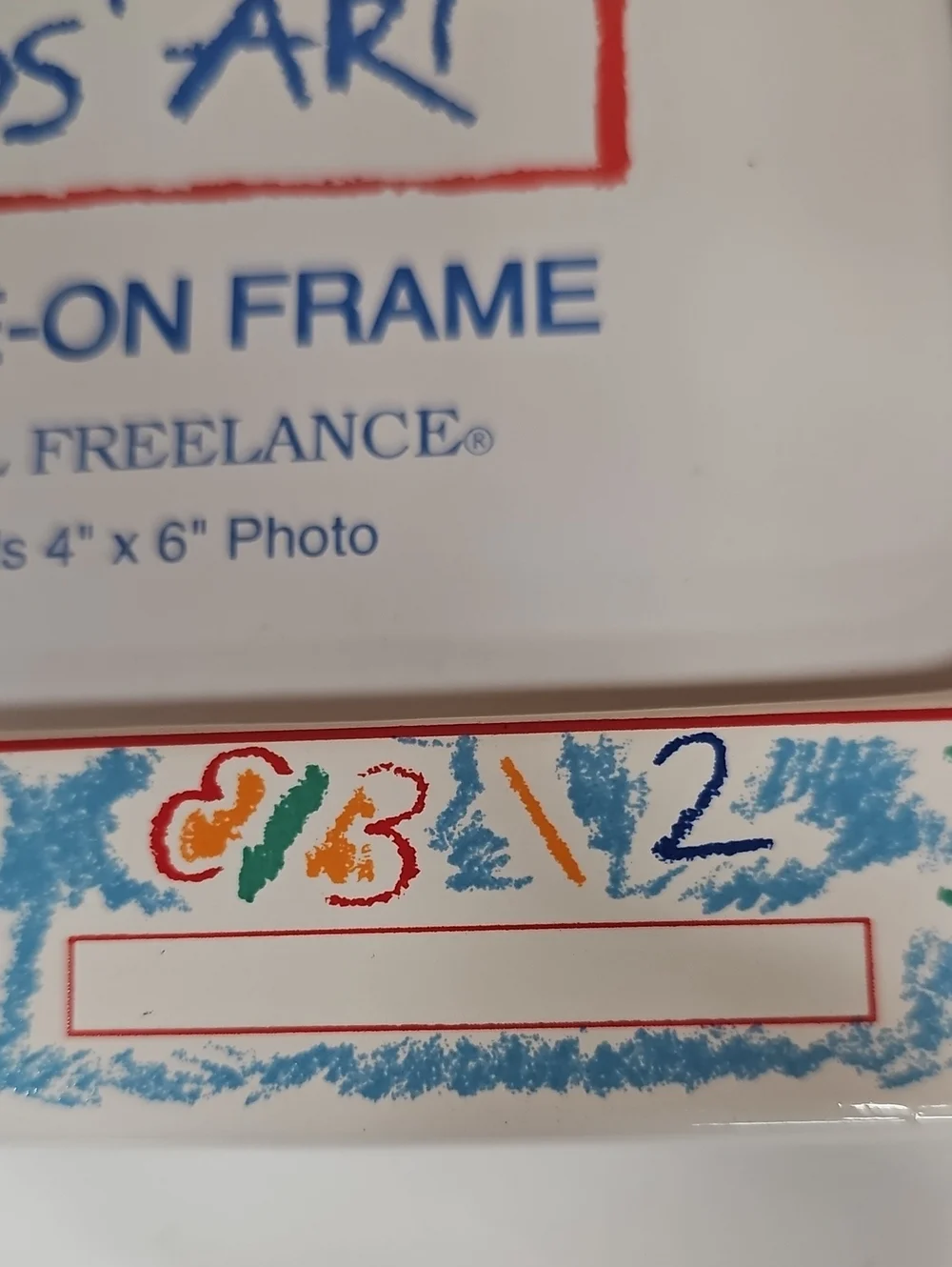 Papel My First Day of School Kids Art Write-On Picture Frame Holds 4